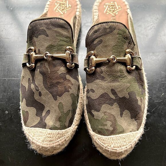 *** Conchisa Camouflage Espadrilles Slides Size 7 NWOT (ZZ) - Picture 3 of 7
